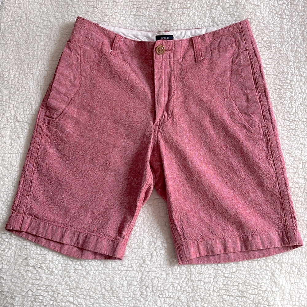 Men’s J Crew Factory Linen Blend Beach Short, 29W, 9” length